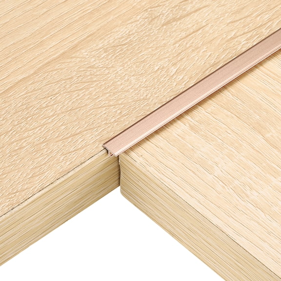 6 Pack 2.9ft x 0.31" T Molding Floor Transition Strips, Aluminium Alloy Vinyl Flooring Gap Trim for Joining Laminate Planks Tiles Floor Gaps, Rose Gold