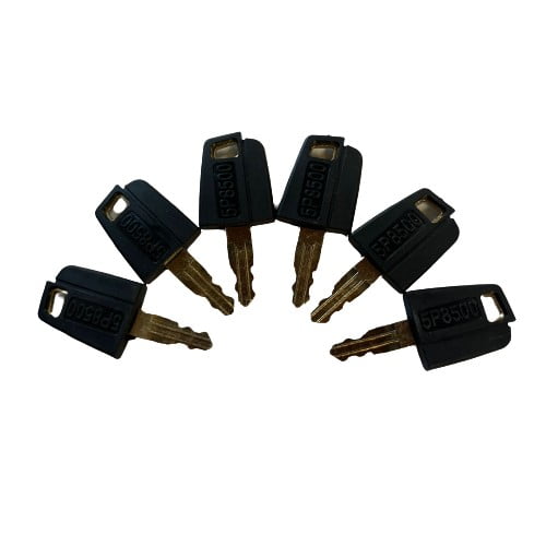 6 Pack 2# Ignition Keys 5P8500 5P-8500 for Caterpillar Cat Heavy Equipment Loaders Excavators Dozers 0964753 0966198 8V4404 9G2777 307 312 315 318 320 330