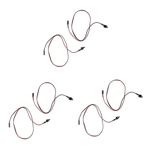 6 Pack 2 Pin SW PC Power Cable On/Off Push Button ATx Computer Switch Wire 45cm,6 x Power Cable on/off Push Button,red