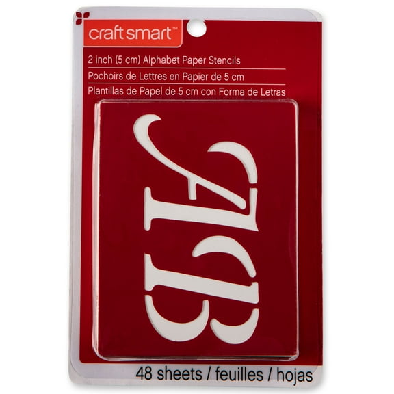 Craft Smart 2" Wedding Alphabet Stencils Set, 6 Pack