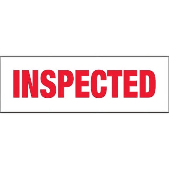 6-Pack 2" x 110 yds 'Inspected' Carton Sealing Tape, 2.2 Mil Thickness