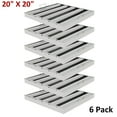 thumbnail image 1 of 6 Pack 20"X20" Hood Filters Commercial Stainless Steel Hood Grease Filter Baffle, 1 of 14