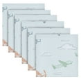 thumbnail image 1 of 6 Pack 20'' x20" Satin Table Napkins Dinner Napkins for wedding Party Decoration events Pastel Doodle Airplanes, 1 of 6