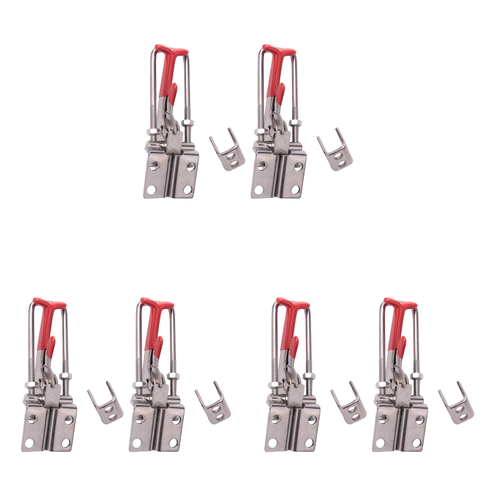 6Pack 2000Lbs Capacity Heavy Duty Adjustable Latch U Bolt SelfLock