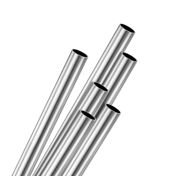 6-Pack 200mm 304 Stainless Steel Tube, 4mm OD 0.2mm Wall Thickness Seamless Stainless Steel Tubing [0.16x0.01x7.9IN]