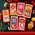 thumbnail image 1 of 6 Pack 2026 Chinese Lunar New Year Red Envelopes, Year of the Horse Themed Hong Bao for Money Gifts, Gold Foil Printed Design for Festive Occasions, 1 of 6