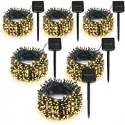 6-Pack 236Ft Solar String Lights Outdoor, 600 LED Waterproof Fairy Lights with 8 Modes for Garden, Patio, Wedding, Party & Christmas Decor
