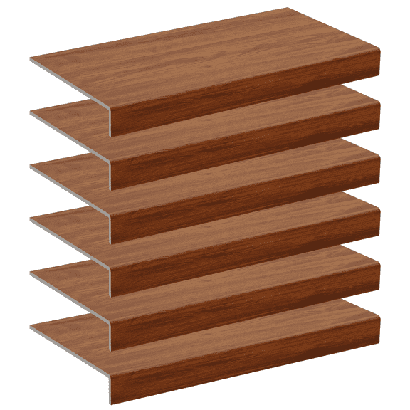 6-Pack 24x16" Wire Rack Covers – Imitation Wood, Easy Install for Pantry, Kitchen & Closet(Brown)