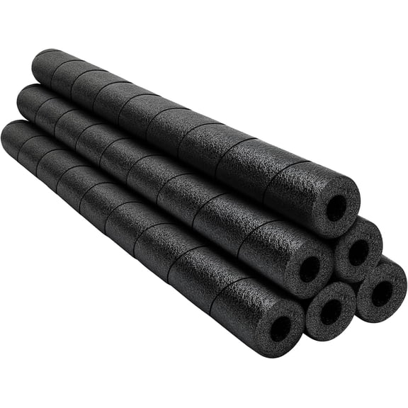 6 Pack 25 Inches Pipe Insulation Foam Tube Pipe Covers Wrap Pool Noodles Garage Pole Padding No Adhesive for Bumper Outdoor Basement Pole Protector