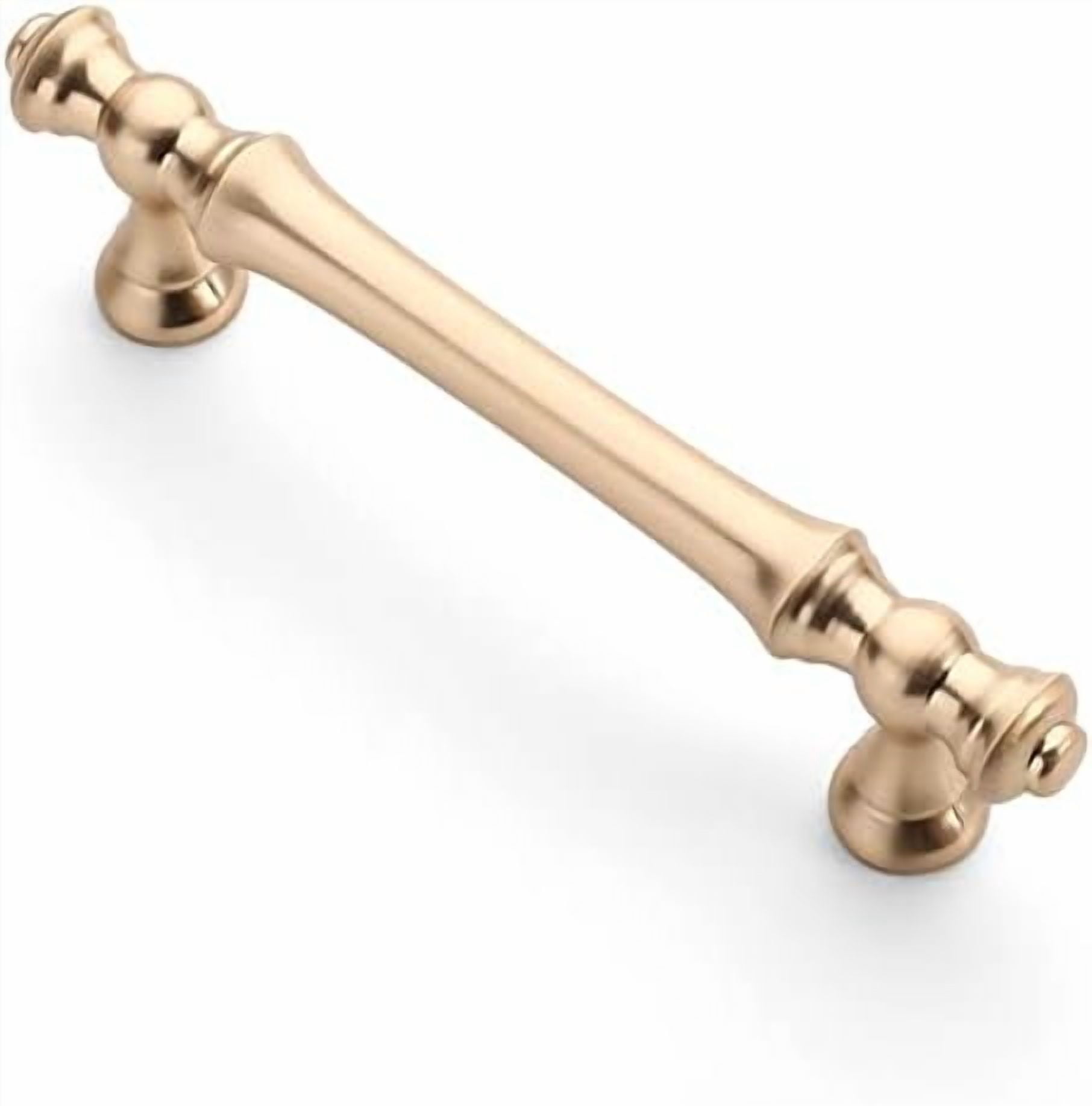 6 Pack 3.75 Inch(96mm) Brushed Brass Kitchen Cabinet Handles, Gold Cabinet Pulls Kitchen Cabinet Hardware for Cupboard Drawer Pulls