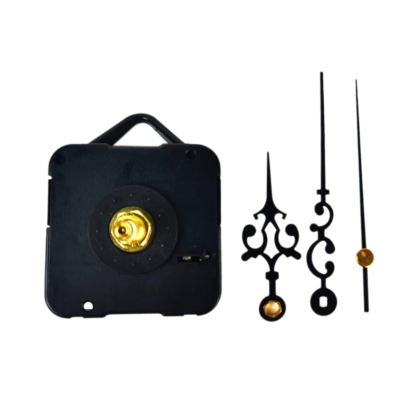 6 Pack: 3/8" Clock Movement Kit with Black Hands by Make Market