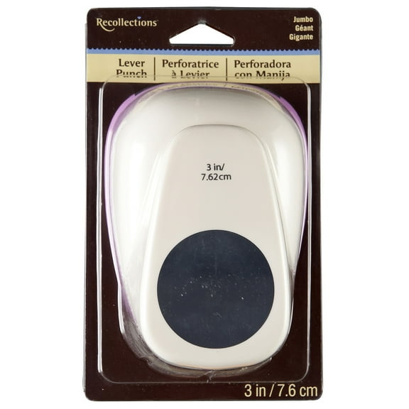Recollections 3" Circle Lever Punch, 6 Pack