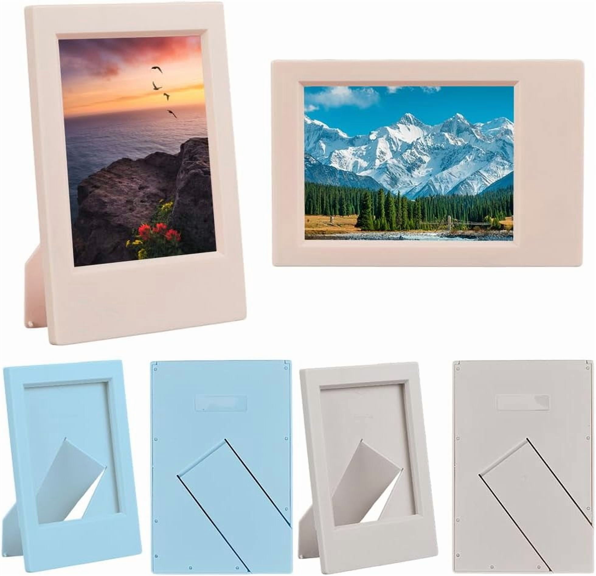 Colorful Small Frame 6 Pack 3 Colors Pink Picture Frame 2x3 Photo Frames Small Colorful ...