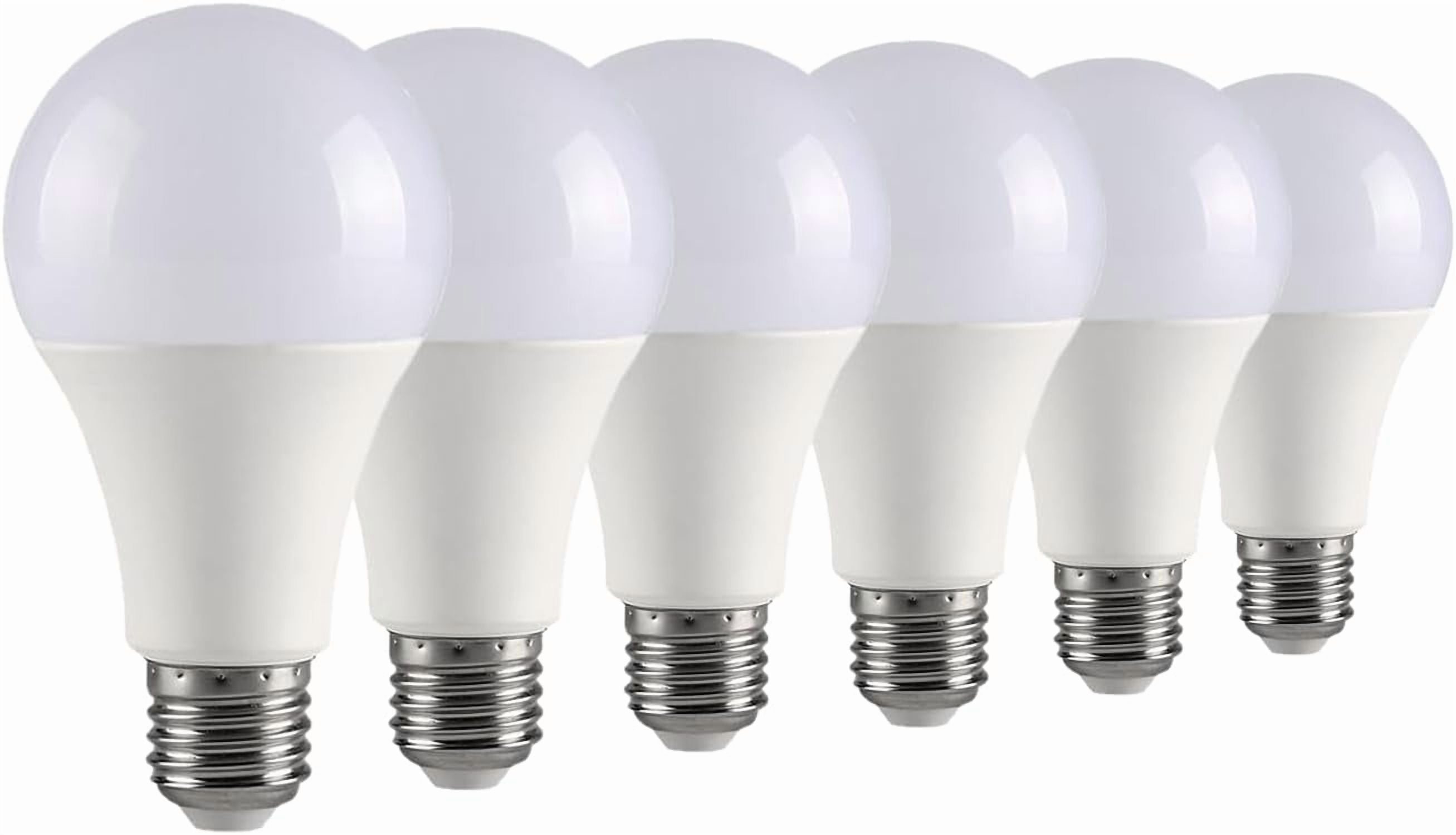 6-Pack 3 Way Bulb 50 100 150W Replacement LED Light Bulbs Daylight 5000K Three A19 Bulbs with E26 Base 700/1400/2100 Lumen