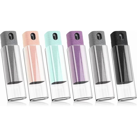 6 Pack 3-in-1 Screen Cleaner Spray with Built-in Microfiber Cloth, Portable Reusable Mist, Fingerprint-Proof for Phone, Laptop, iPad, TV, Car Screen