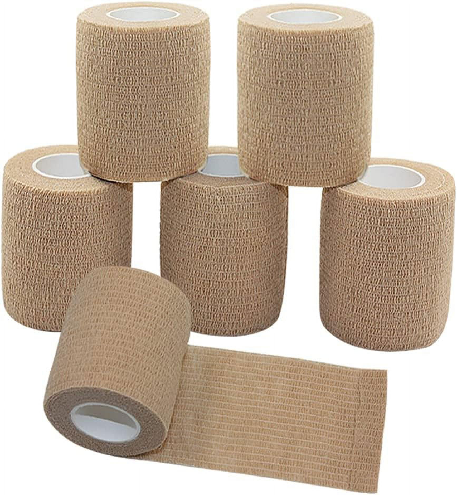[6 Pack3"x5Yards] Self Adhesive Bandage Wrap,Athletic Tape,Sports Tape