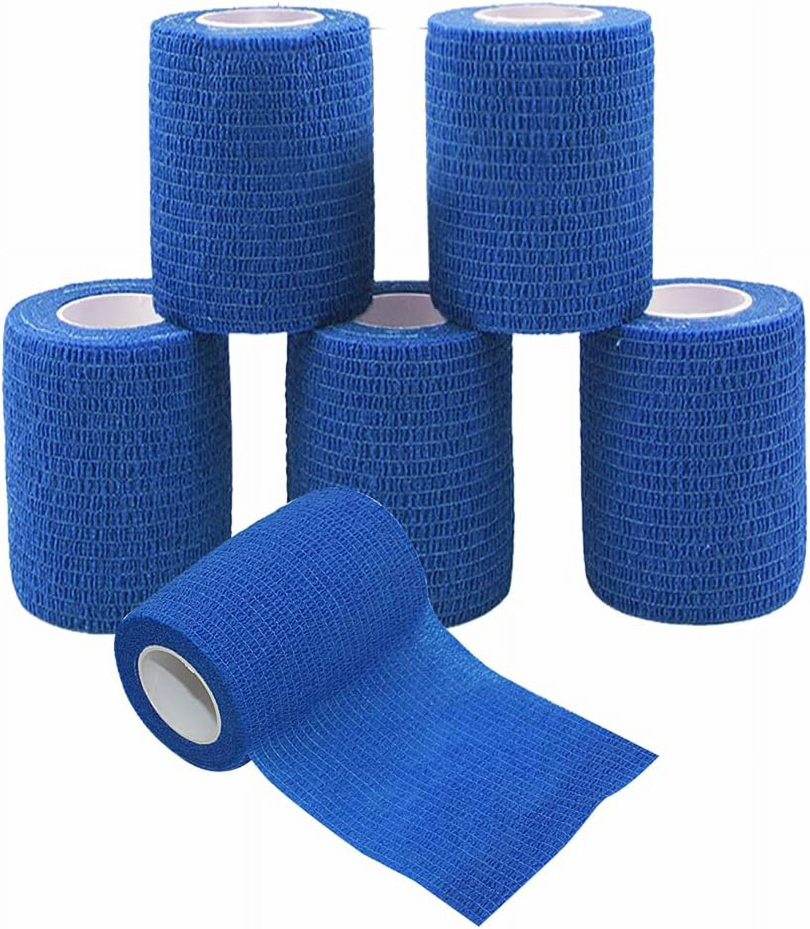 12 Pack Self-Adhesive Bandage Wrap – 3 Inch X 5 Yards, Cohesive Athletic Tape For Wrist, Ankle, Sports & Vet Use