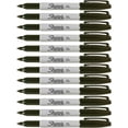 thumbnail image 1 of Sharpie Permanent Marker Fine Point - Black - 2 Pack of 6, 1 of 2