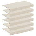 thumbnail image 1 of 6-Pack 30x16" Wire Rack Covers – Imitation Wood, Easy Install for Pantry, Kitchen & Closet(White), 1 of 7