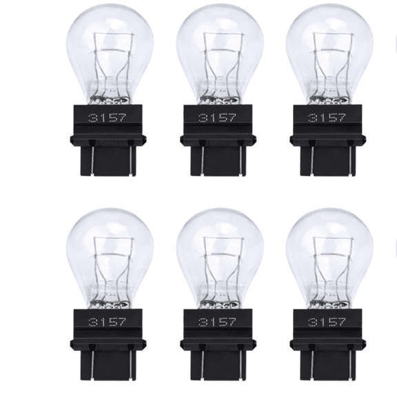 6 Pack 3157 LED Tail Light Bulbs - Waterproof Turn Signal & Side Marker Replacement Bulbs for Trucks, SUVs & Cars