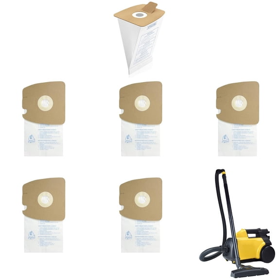 6 Pack 3670G Style MM Vacuum Bags Compatible with Eureka Style MM Eureka Mighty Mite 3670 and 3680 Series Canister Vacuums, Replaces Part # 60295, 60295A, 60295B 60295C, 60296 & 60297A