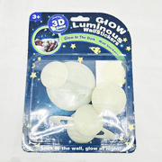 6 Pack 3D Glow in the Dark Luminous Wall Stickers Set, Transform Your Room into a Glowing Galaxy with Planets and Stars, Perfect for Kids' Bedrooms, Playrooms and Nighttime Ambience