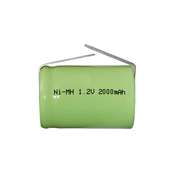 6-Pack 4/5 Sub C NiMH Batteries with Tabs (2000 mAh)