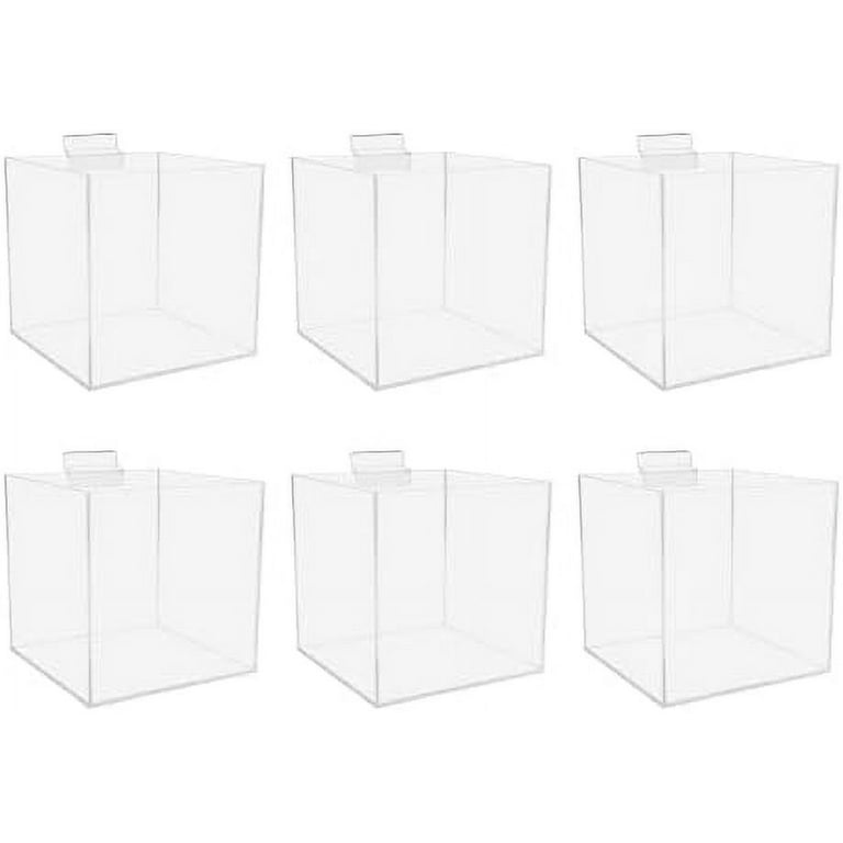 Pack Inch Slatwall Bin Clear Merchandise Storage Organizer, 58 OFF