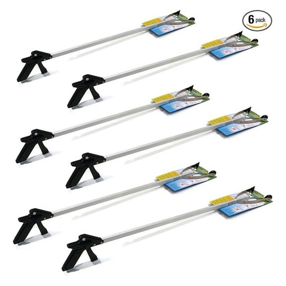 (6 Pack) 40" G4 DOT Easy Reacher Tool for Picking Up Trash & Debris While Mowing