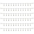thumbnail image 1 of 6 Pack 5 ft Steel Wall Hanging Photo Display Cable Wire Rod String with 12PCS Clips, Picture Holders for Kids Crafts, Notes, 1 of 5