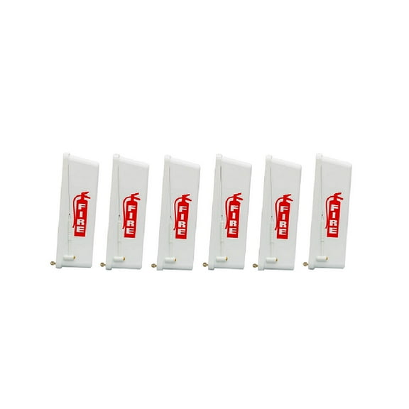 Fire Extinguisher Cabinets Indoor Outdoor White Surface Mount 5 lb. 6 Pack