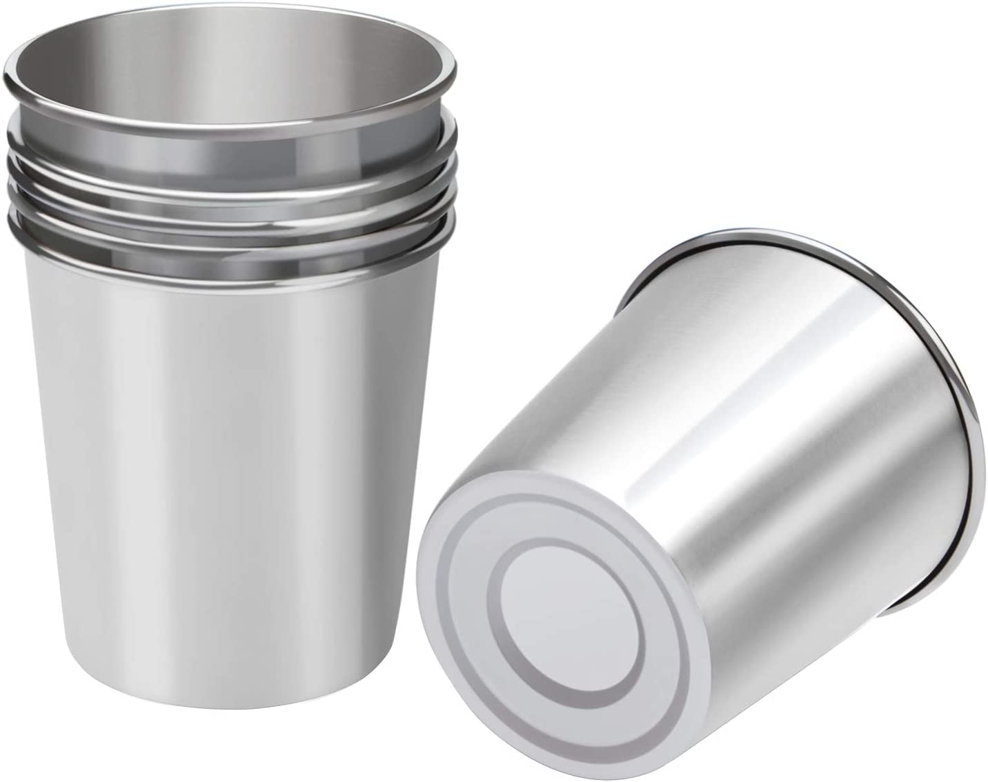 Tosnail 8 Pack 8 Oz Stainless Steel Cups, Small Metal Cups, Unbreakable - View #11