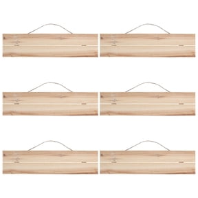 6 Pack: 5" x 20" Wood Slats Plaque by Make Market