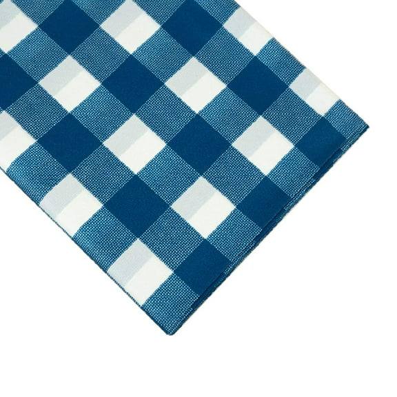 6(Pack) 54"x108" Blue Plaid Checker Wedding Birthday Party Tableware Plastic Table Cover