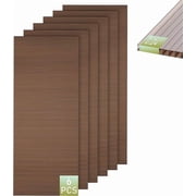 6 Pack 0.24" Thick 5x2 FT UV Resistant Clear Polycarbonate Panels for Greenhouse, Gazebo, Pergola, Chicken Coop, DIY Roofing Projects