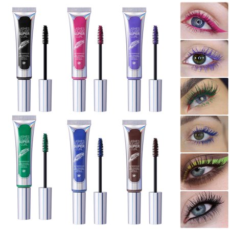 6 Pack 6 Color Selection Masacara Colorful Spoolie Brush for Natural-Looking Hair-Like Defined Brows, Last All-Day