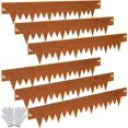 thumbnail image 2 of GNEE 6-Pack Corten Steel Garden Edging – 40"L X 8"H Each, Pre-Rusted, Rustic Lawn Border 2 of 5