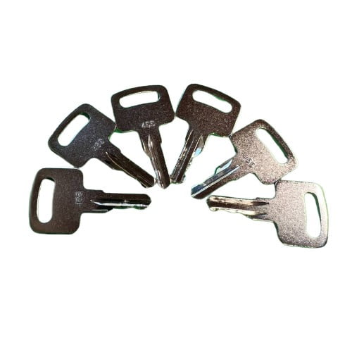 6 Pack 7# 455 Ignition Keys for Manlifts Genie Scissor Lift, Boom, Skyjack, Nifty, Terex