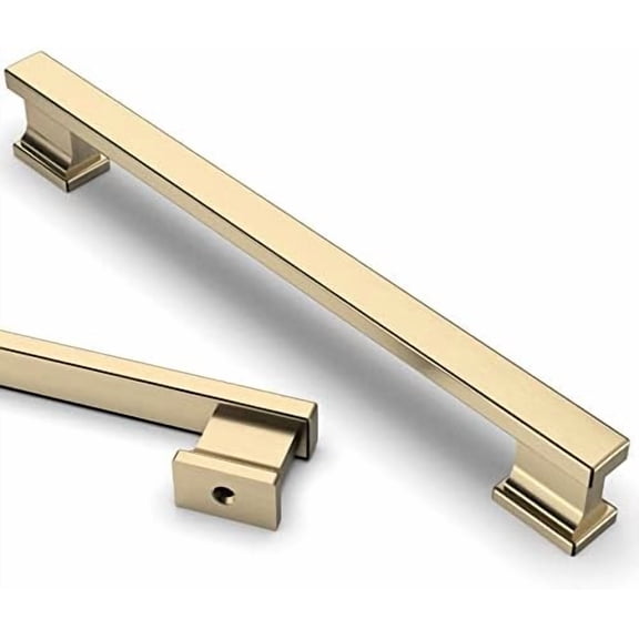 6 Pack 7.5 Inch(192mm) Brushed Brass Kitchen Cabinet Handles, Cabinet Pulls Kitchen Cabinet Hardware for Cupboard Drawer Pulls