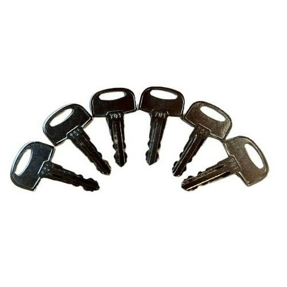 6 Pack 70# 701 45501 105-1790 Keys for Ditch Witch Equipment Ignition Start Starter Keys,