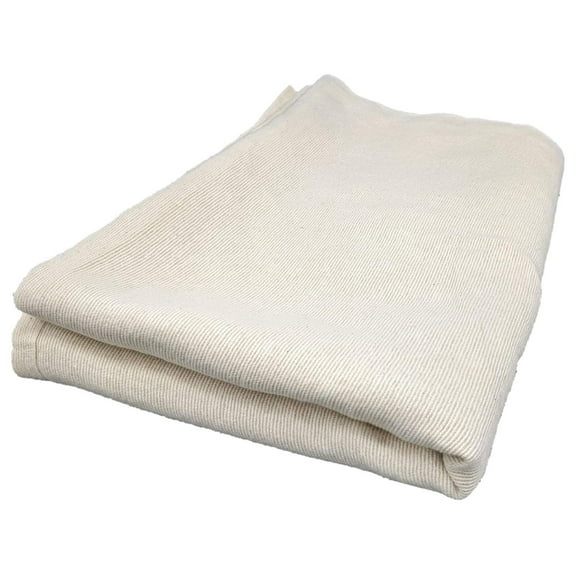 6 Pack 70 x 90 Hospital Bath Blanket - Comfortable Lightweight Unbleached Beige 70x90