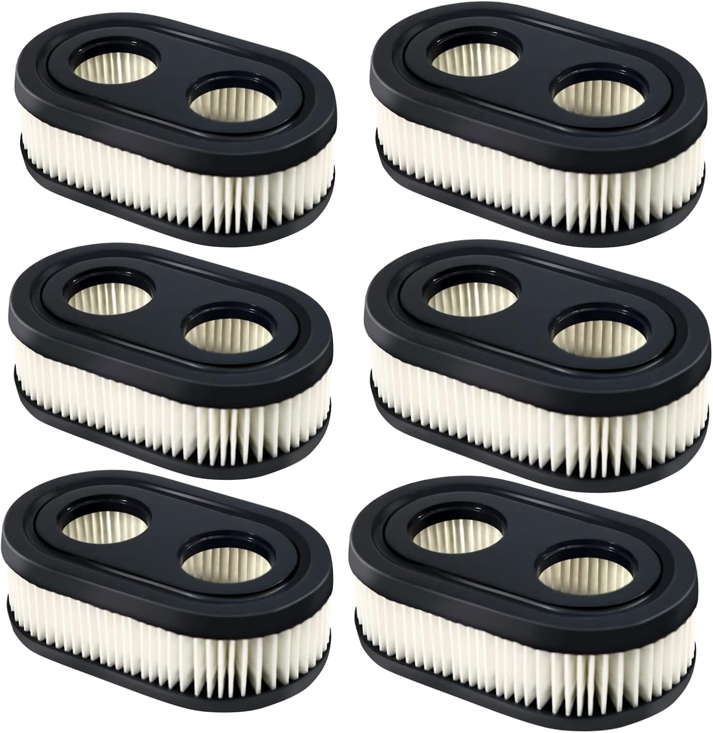 6 Pack 798452 Air Cleaner Cartridge Replaces 4247, 5432, 5432K, 593260, 595191 for 500, 500e, 550e,  625ex, 675ex, 575ex, 09P702, 093J02 Series Engines,Lawn Mower Air Filter, Mower Air Filter Mower A