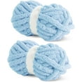 thumbnail image 1 of 6 Pack/ 8 Pack Chunky Chenille Yarn for Crocheting, Bulky Thick Fluffy Yarn for Knitting, Bulky Chunky Yarn for Hand Knitting Blanket, Super Soft Plush Yarn (27yds Each Skein), 1 of 8