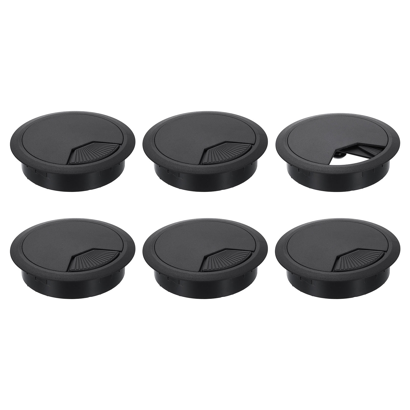 5 Pack 50mm (1.97 Inch) Desk Grommet, Plastic Cable Hole Cover, Wire
