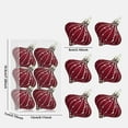 thumbnail image 1 of 6-Pack 8cm Flocked Christmas Ball Ornaments, Painted Glitter Hanging Decorations for Tree and Holiday Display, Festive Seasonal Decor for Home Celebration and Party Setup, 1 of 5