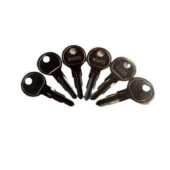 6 Pack 92#WA05 Keys for Terex Equipment Ignition Start Key 0715271320 JCB 520-05