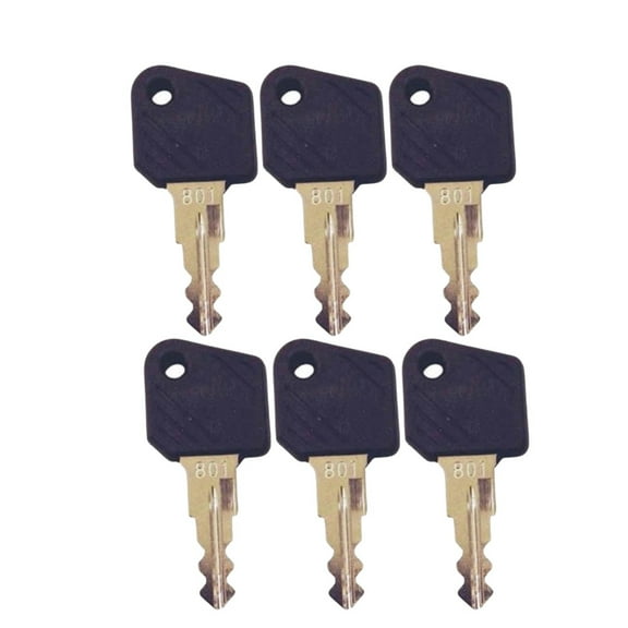 6 Pack 98# 801 JK801 Keys for Linde Forklift High Lift Truck Ignition 0009730419 0009701304