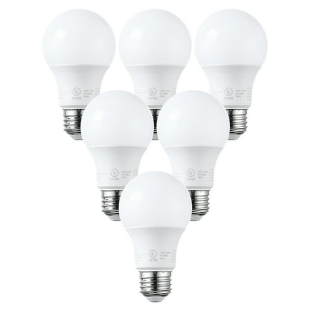 6 Pack A19 LED Light Bulbs 60W Equivalent, UL Listed, Dimmable, 3000K Warm White, E26 Standard Base, Flicker Free price history and forecast - TorchStar D-82922