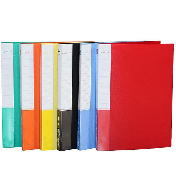 6 Pack A4 Double Strong Clips File Folder Report Cover, Punchless Binder, Clamp Binder Without Rings Office Project Folder,Documents File Folder, for Letter Size or A4 Size