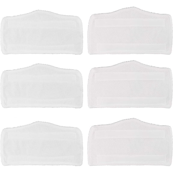 6 Pack ABPETE 6 Pack Microfiber Replacement Washable Cleaning Pads for Shark Steam & Spray Mop S3101 S3202 S3250 S3251 SK410 SK435CO SK460 SK140 SK141 (6)